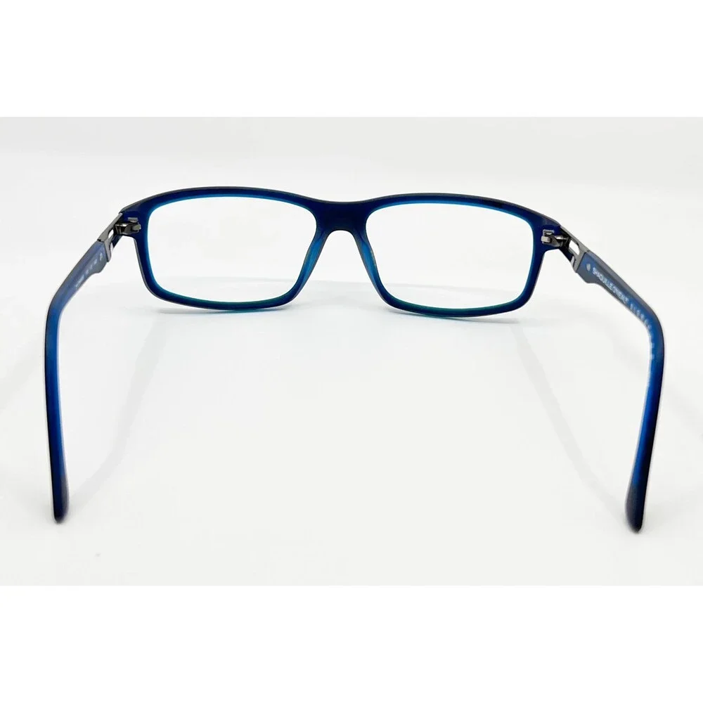 Shaquille O'Neal Eyeglasses Mens Black Blue Full Rim Zyloware 172 8002 145